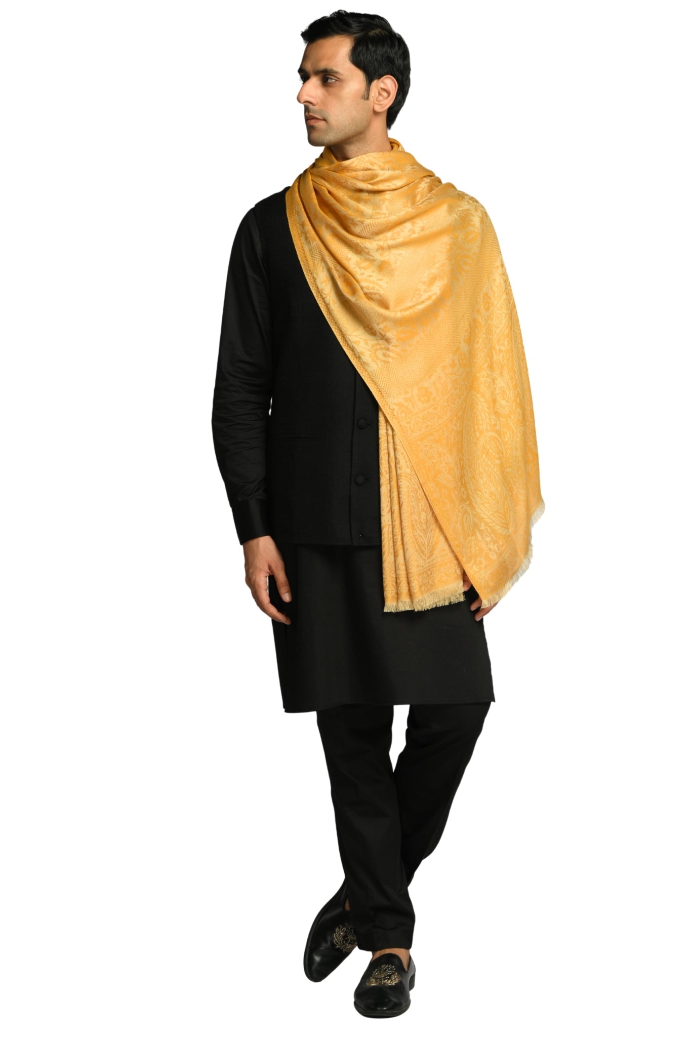 Taroob Fine Weave Silk Jamawar Stole