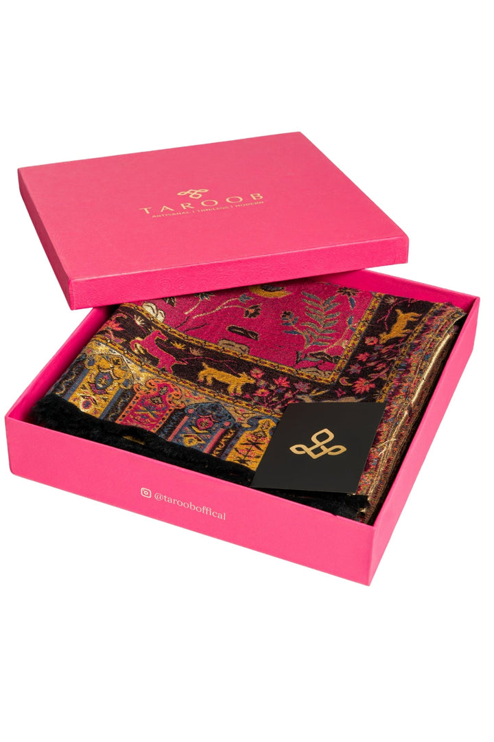 Taroob Gift Set of Kashmiri Resham Shawl for Her