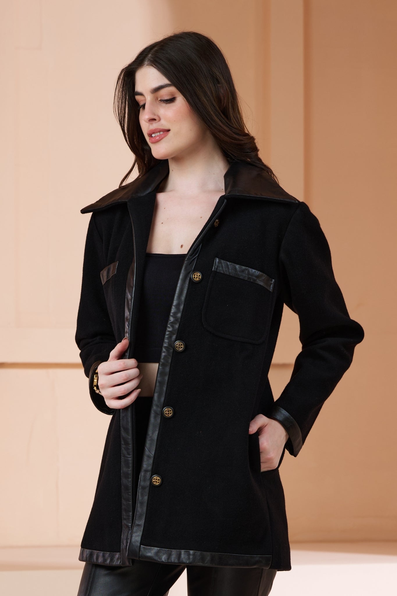 Taroob Contempoary Wool Cashmere Women Jacket