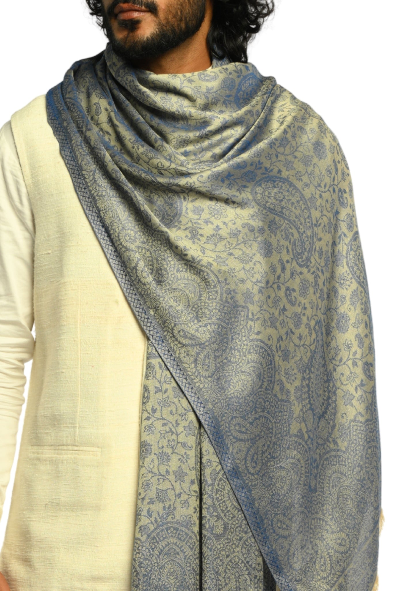 Taroob Fine Weave Silk Jamawar Stole
