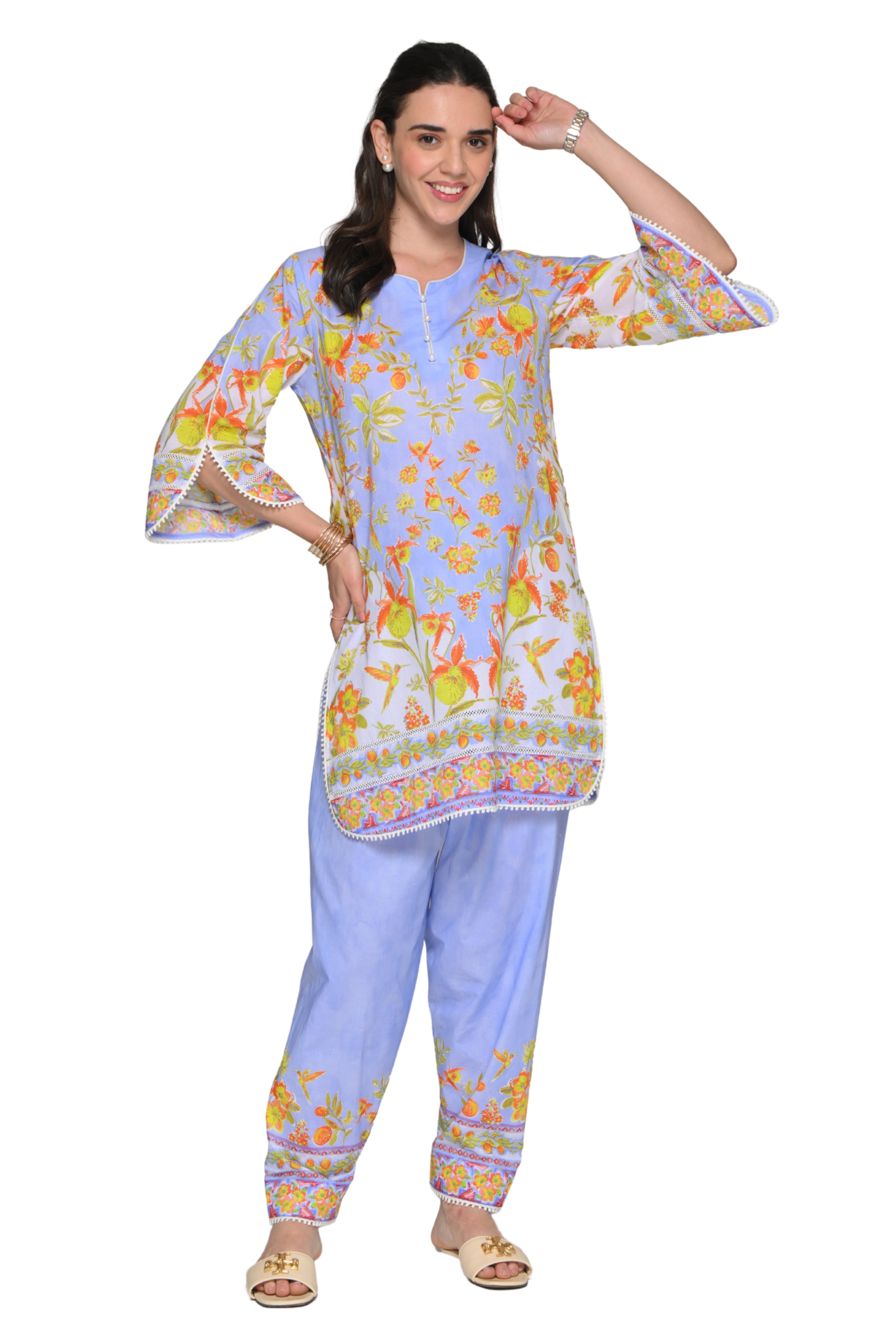Taroob Garden Rhapsody Cotton Kurta Set