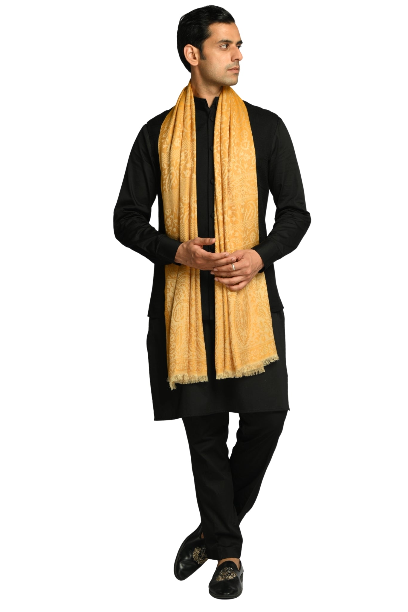 Taroob Fine Weave Silk Jamawar Stole