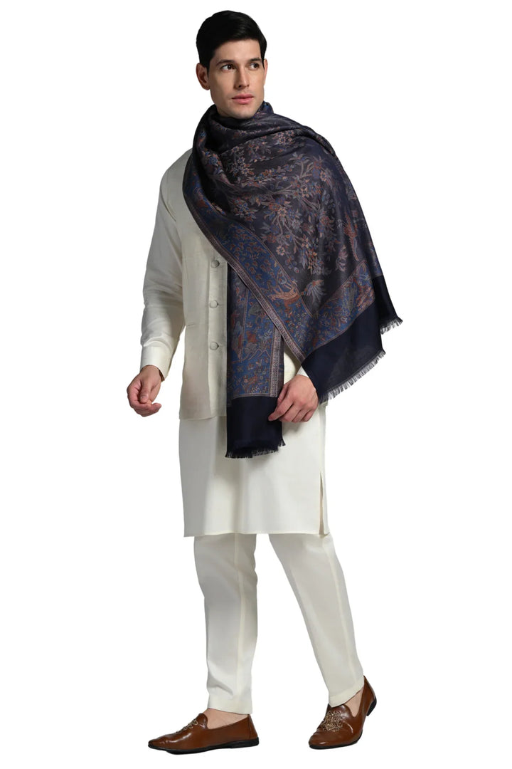 Taroob Couple Gift Set of Kashmiri Silk Jamawar Stoles for Him & Her