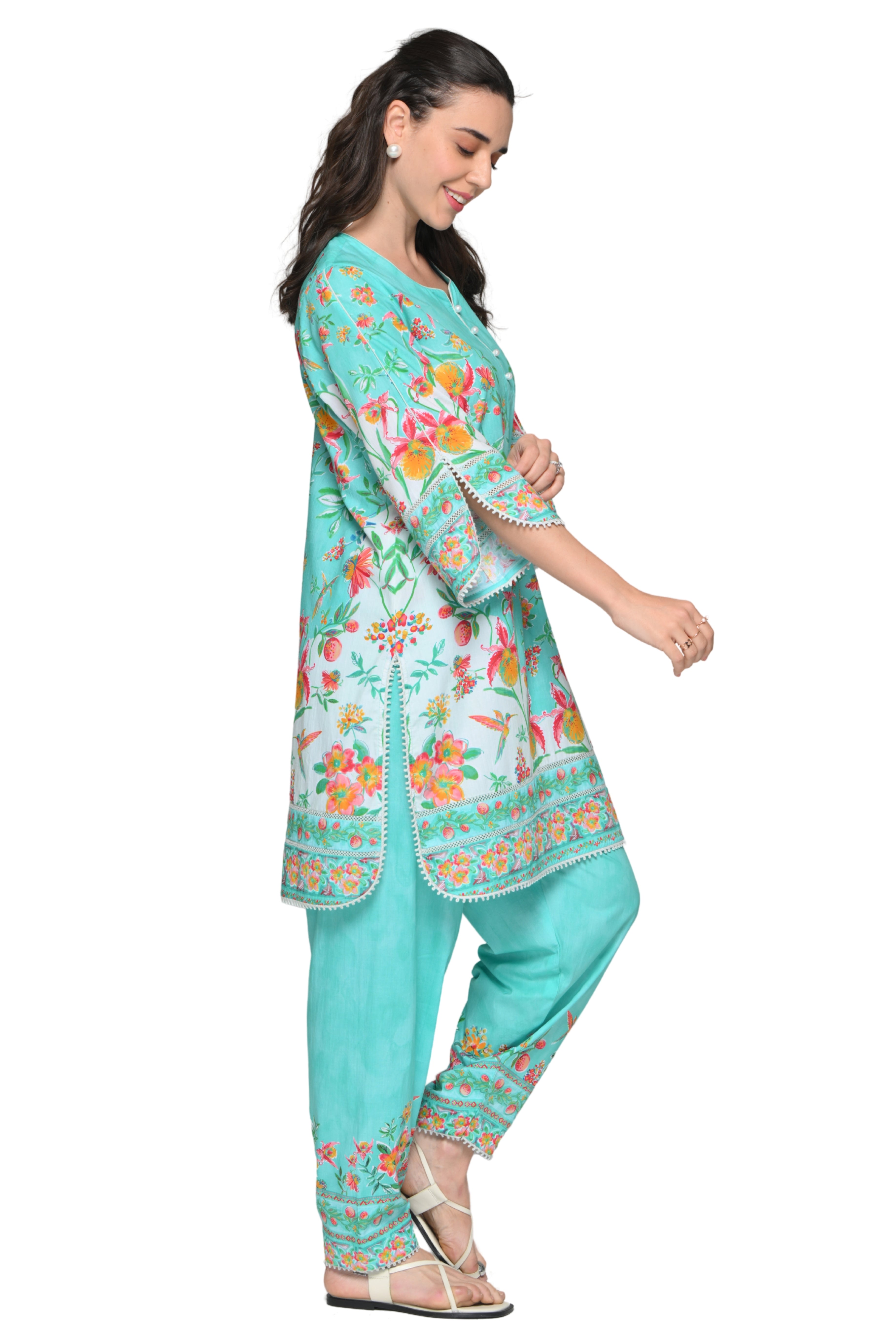 Taroob Garden Rhapsody Cotton Kurta Set
