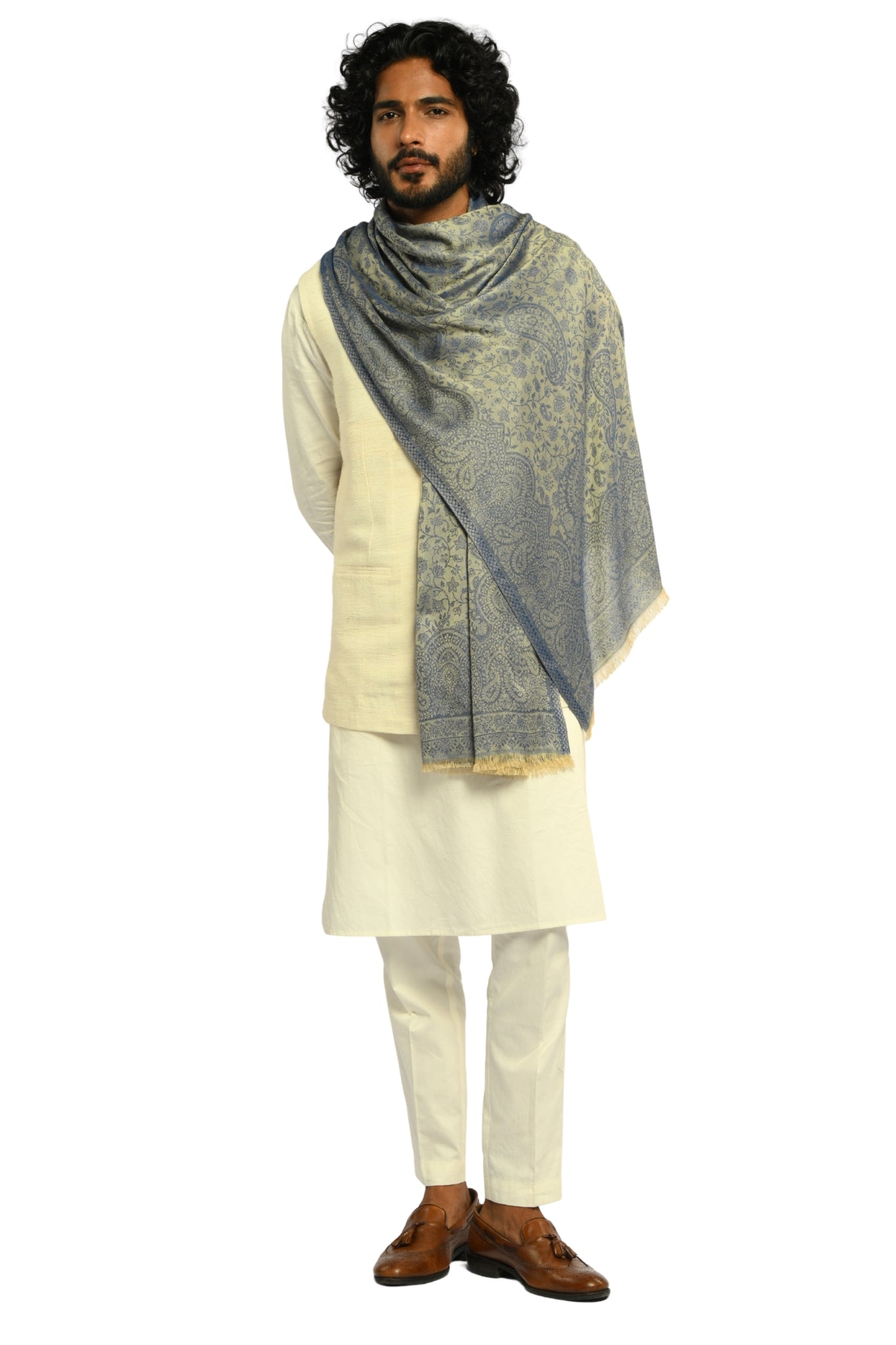 Taroob Fine Weave Silk Jamawar Stole