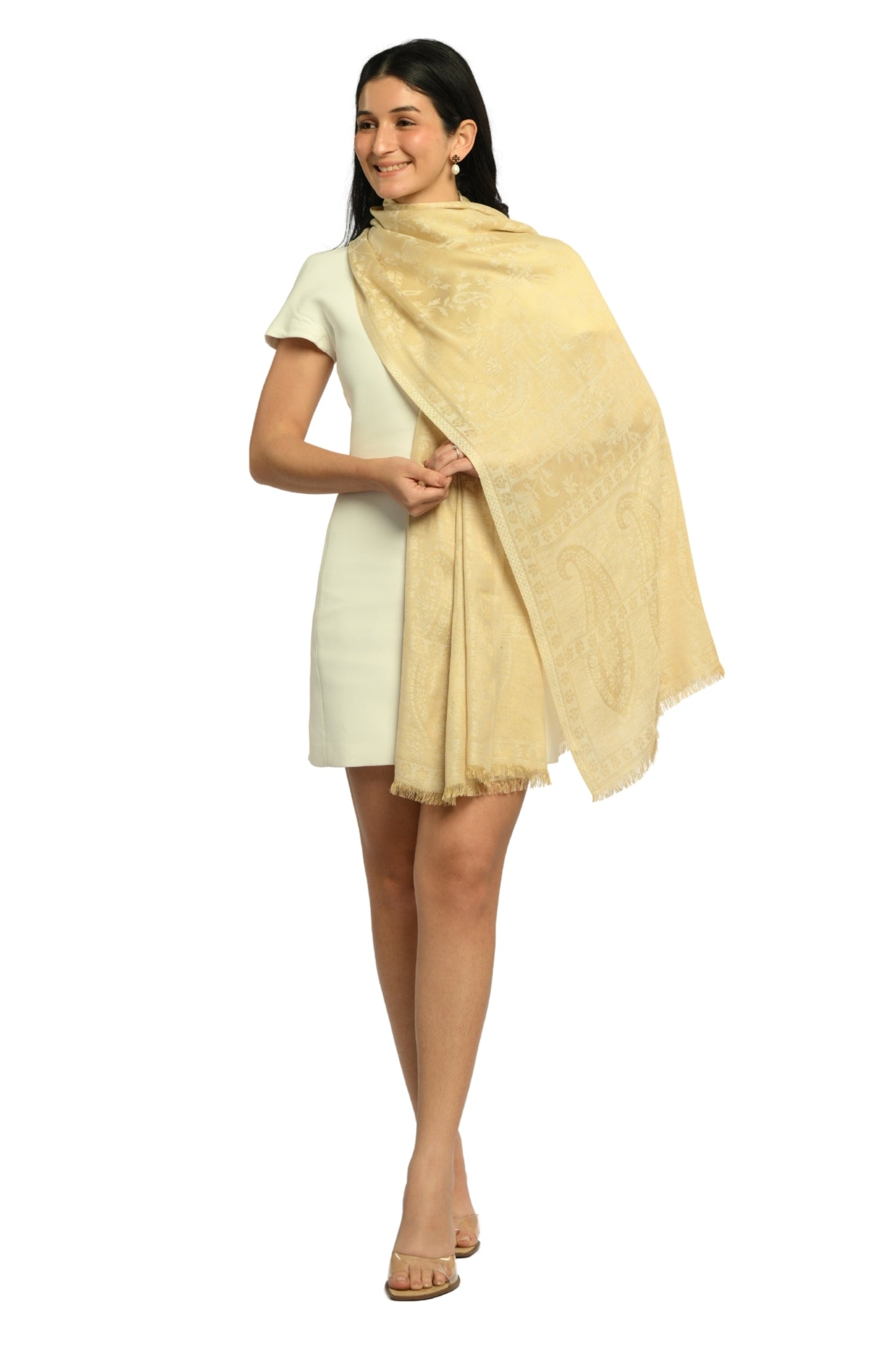 Taroob Heritage Silk Modal Jamawar Stole