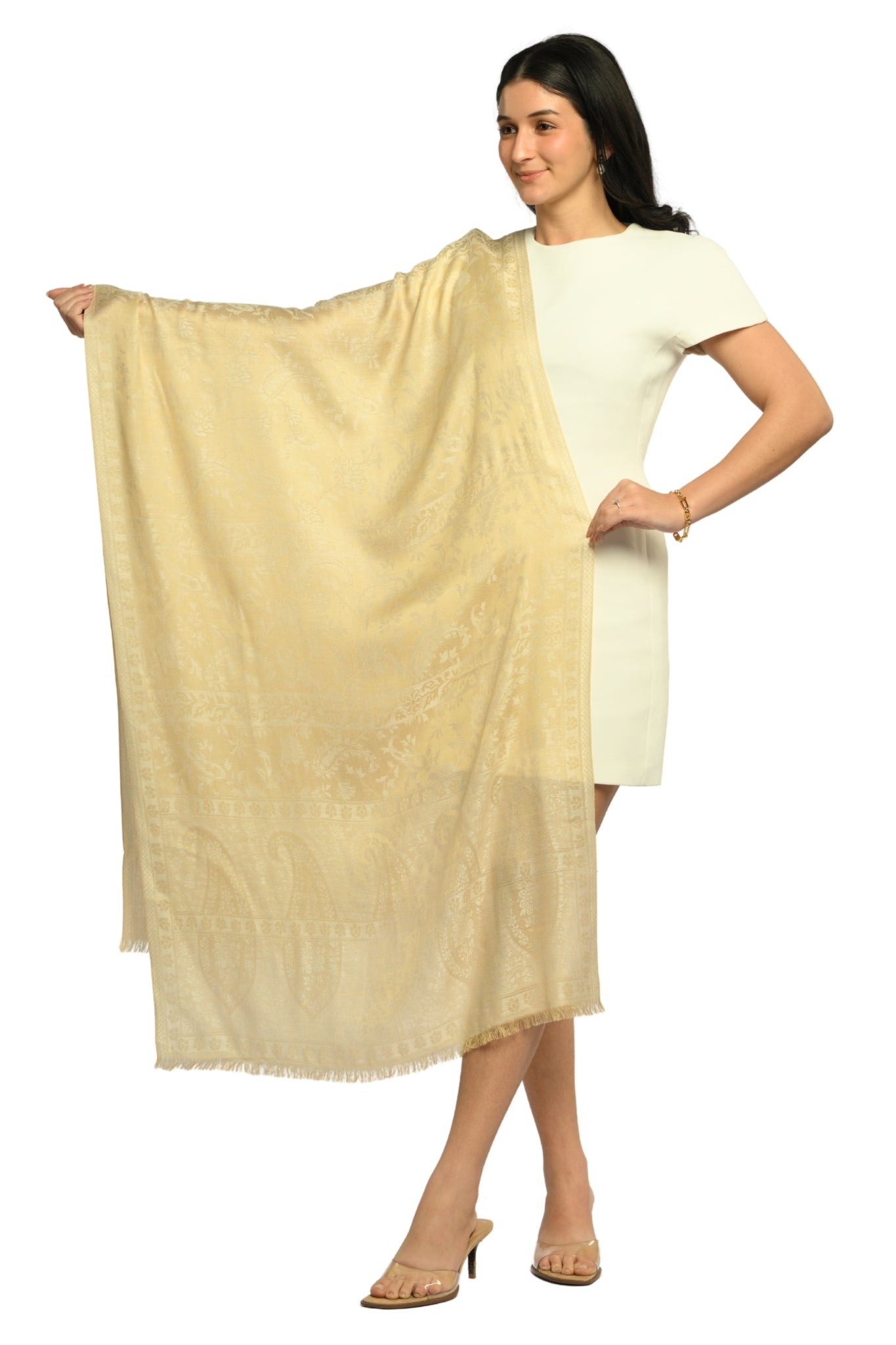 Taroob Heritage Silk Modal Jamawar Stole