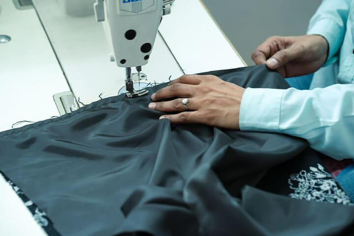Custom tailoring at Taroob atelier