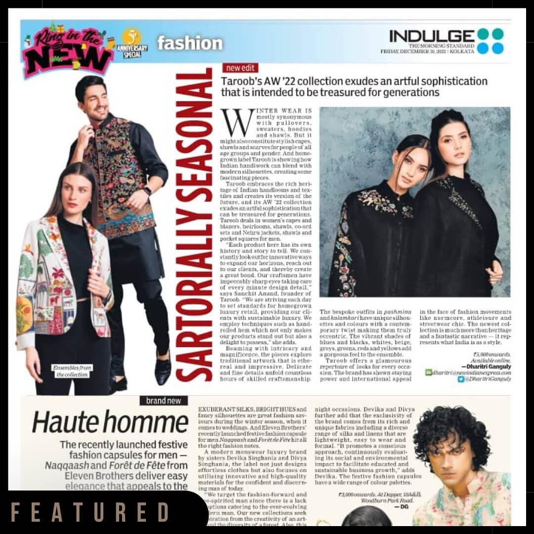 Taroob featured in Indulge Express