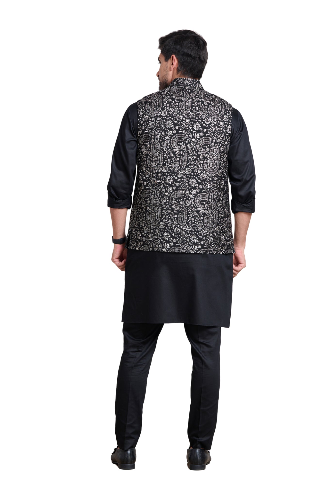 Taroob Classic Paisley Embroidered Bandi Jacket