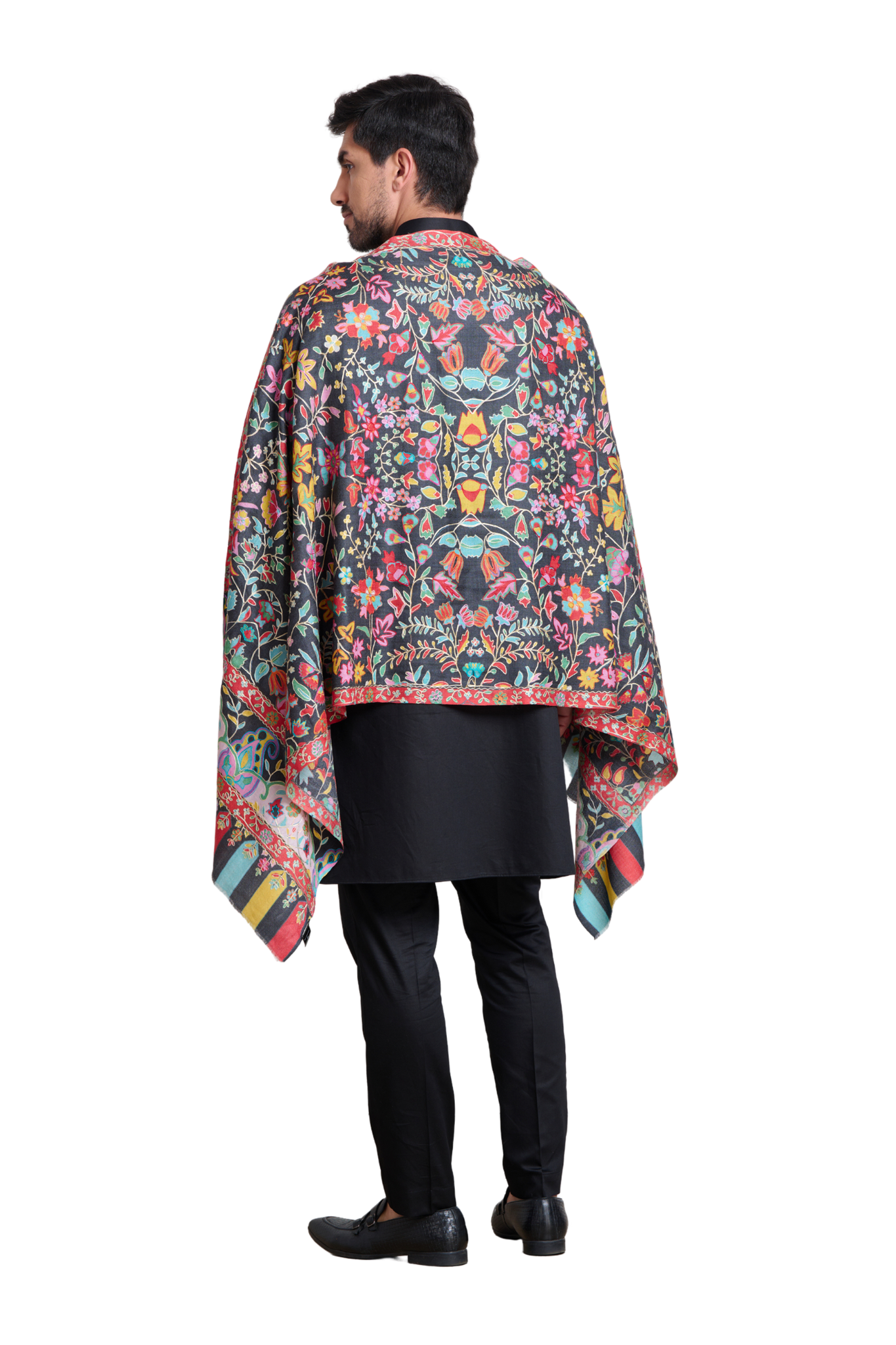 Taroob Fusion Floral Kalamkari Stole