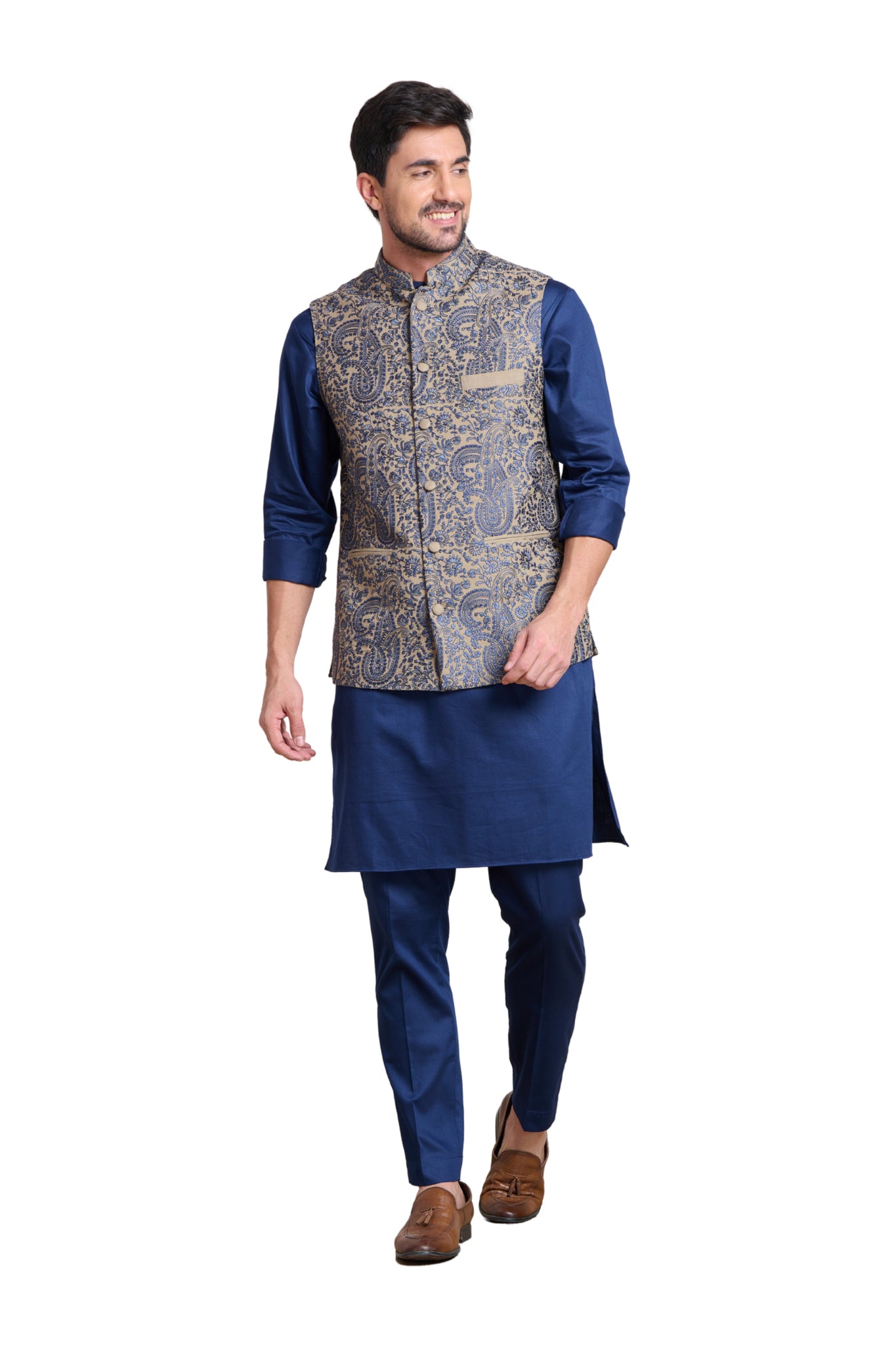 Taroob Classic Paisley Embroidered Bandi Jacket