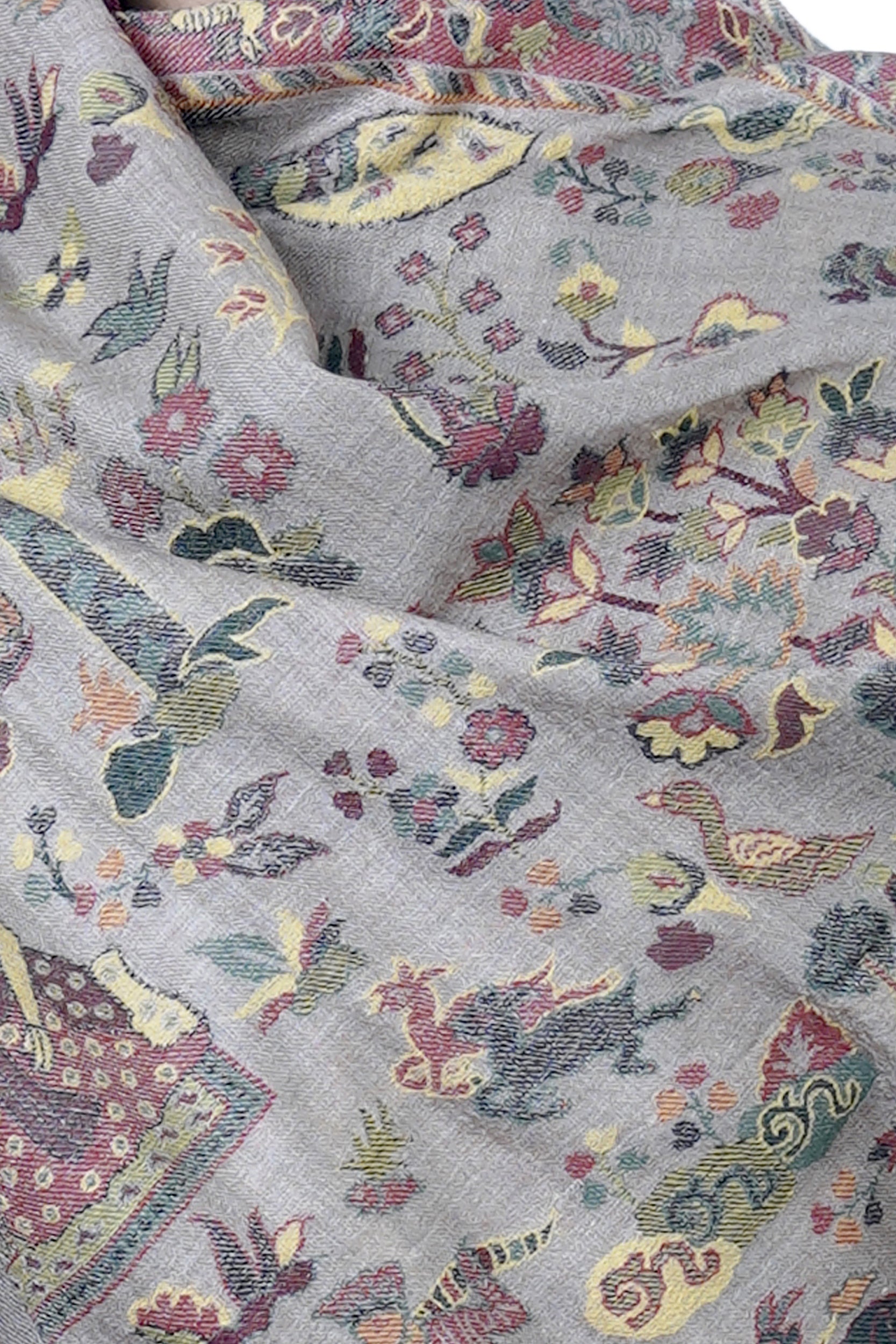 Taroob Men's Wool Ethnic Mughal Darbar Kaani Stole