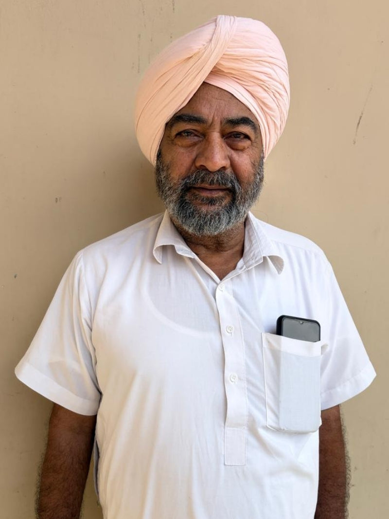 Bhishan Singh, Hand Embellishment karigar at Taroob atelier Amritsar